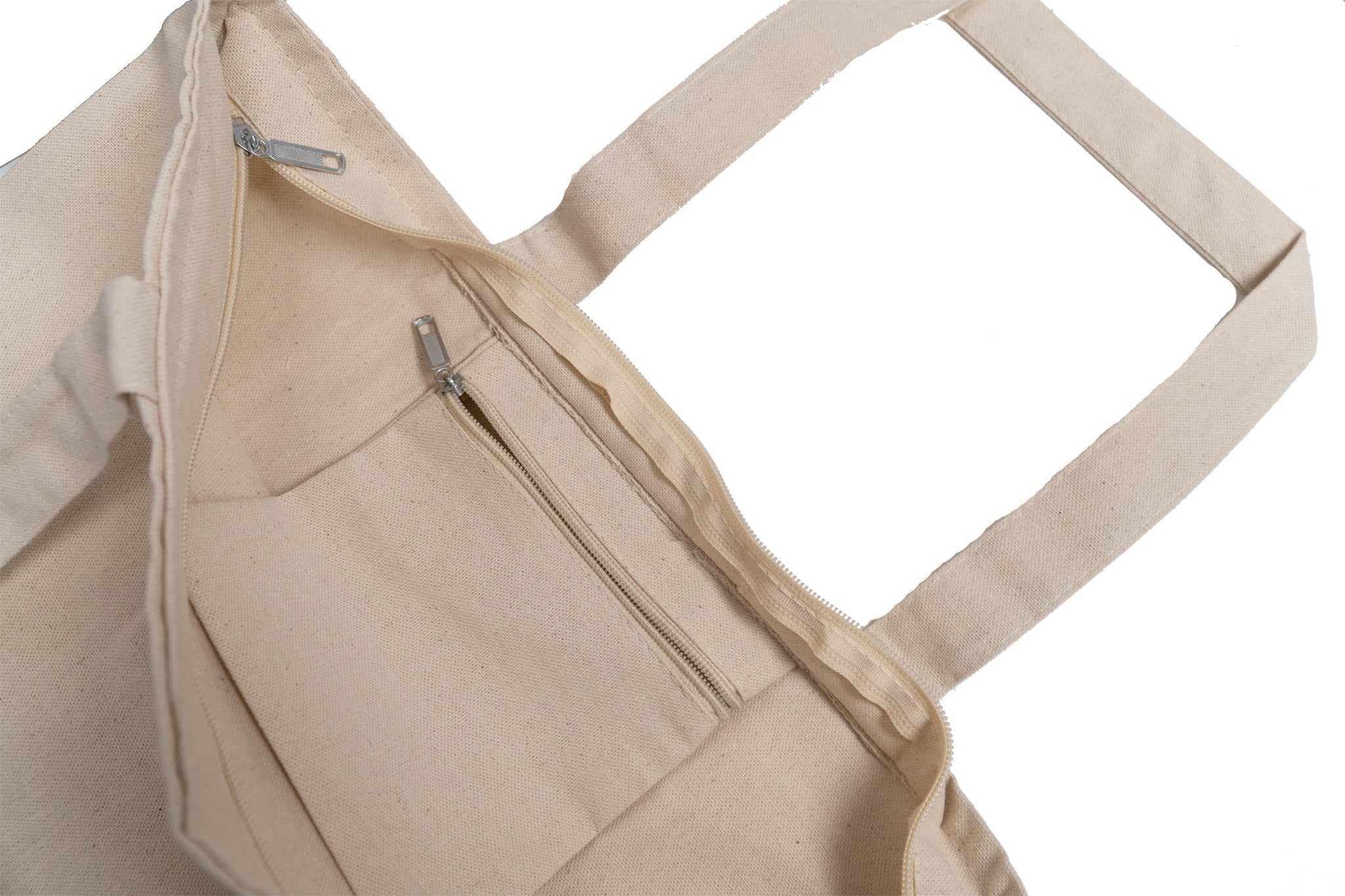 Day canvas tote bag with inside pocket 
